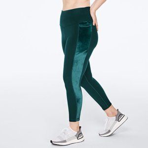 VS Fleece Lined Leggings(Cocoa,Green, US M)